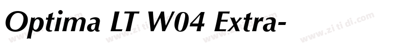 Optima LT W04 Extra字体转换